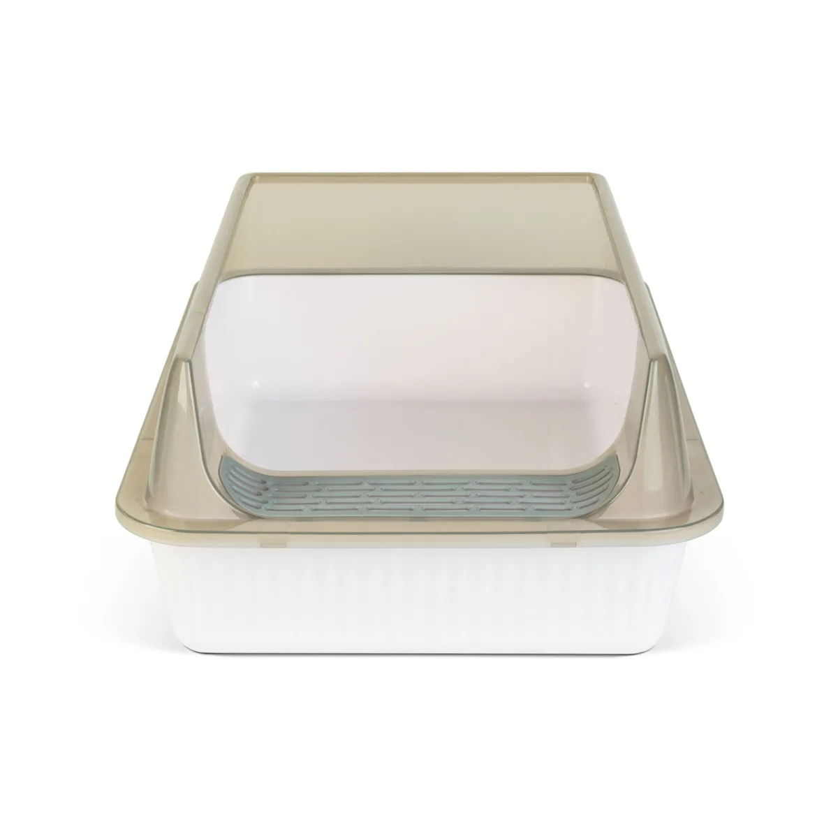 Litiera pentru pisici cu margine inalta si baza antiderapanta, plastic, 51 x 35 x 10 cm - imagine 3