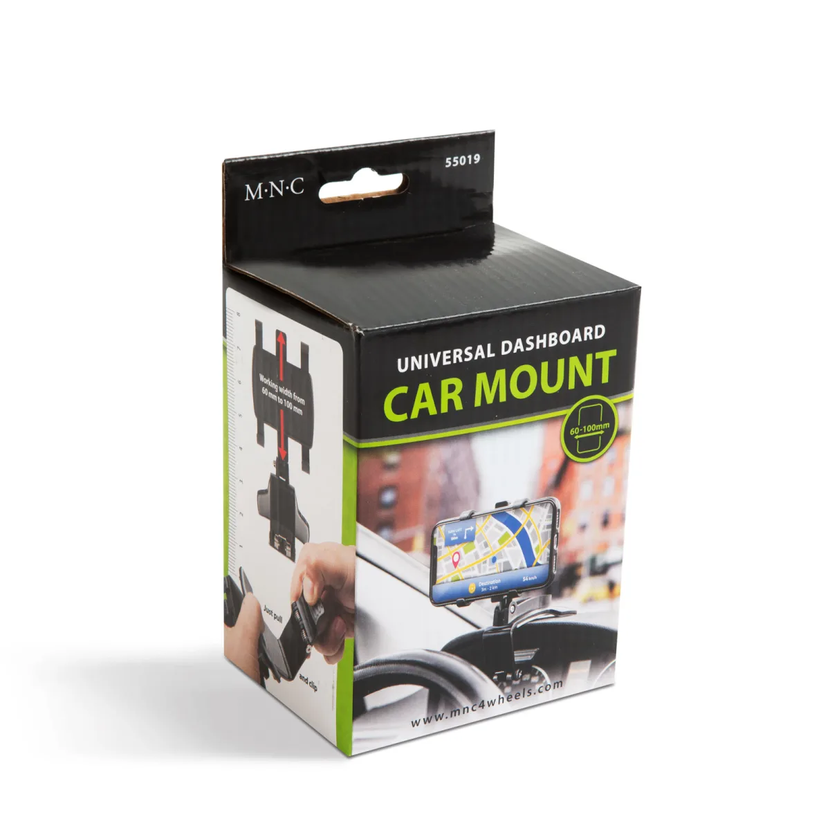 Suport telefon auto bord universal reglabil 4-7 inch prindere puternica rotativ negru - imagine 7