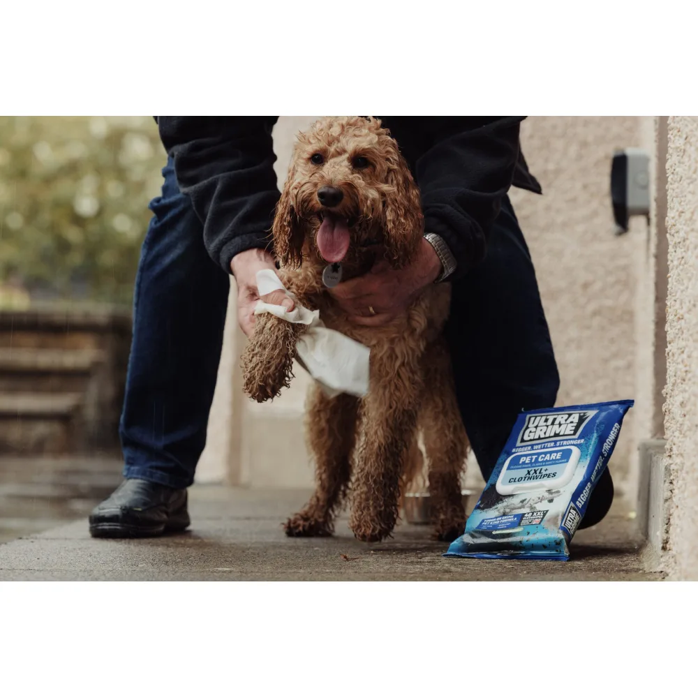 Set 6 pachete de servetele umede UltraGrime Pet-Care, 38 cm x 25 cm, 240 de bucati - imagine 4