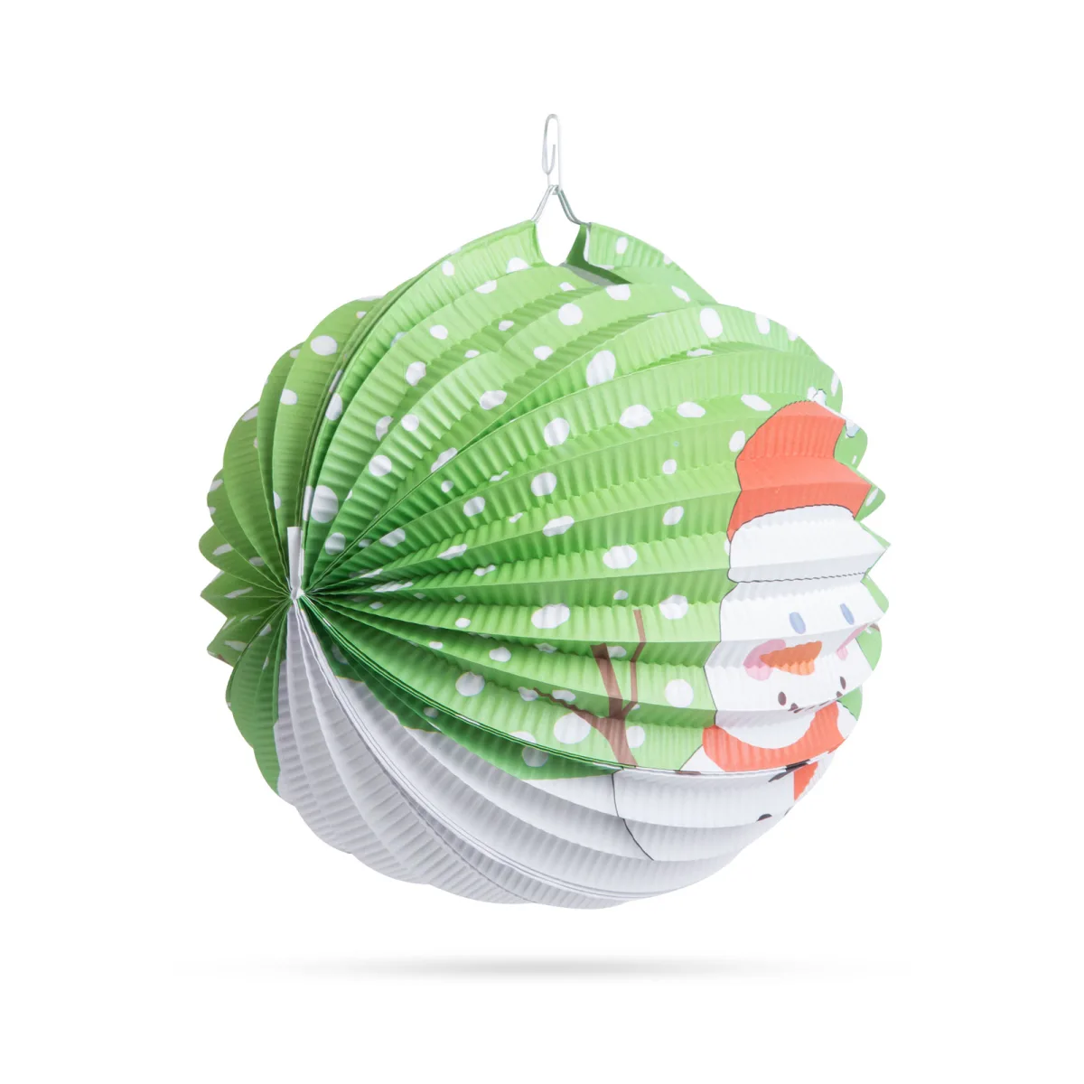 Felinar decorativ Craciun, 25 cm, model Om de zapada - imagine 2