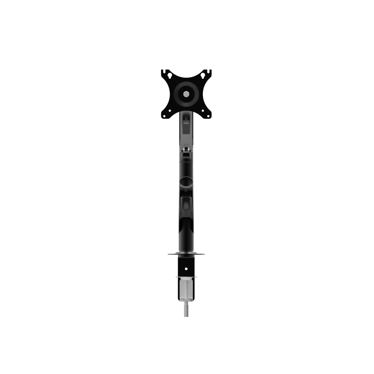 Suport monitor TV birou, brat articulat telescopic, VESA 75x75 100x100, reglabil, fixare blat - imagine 7