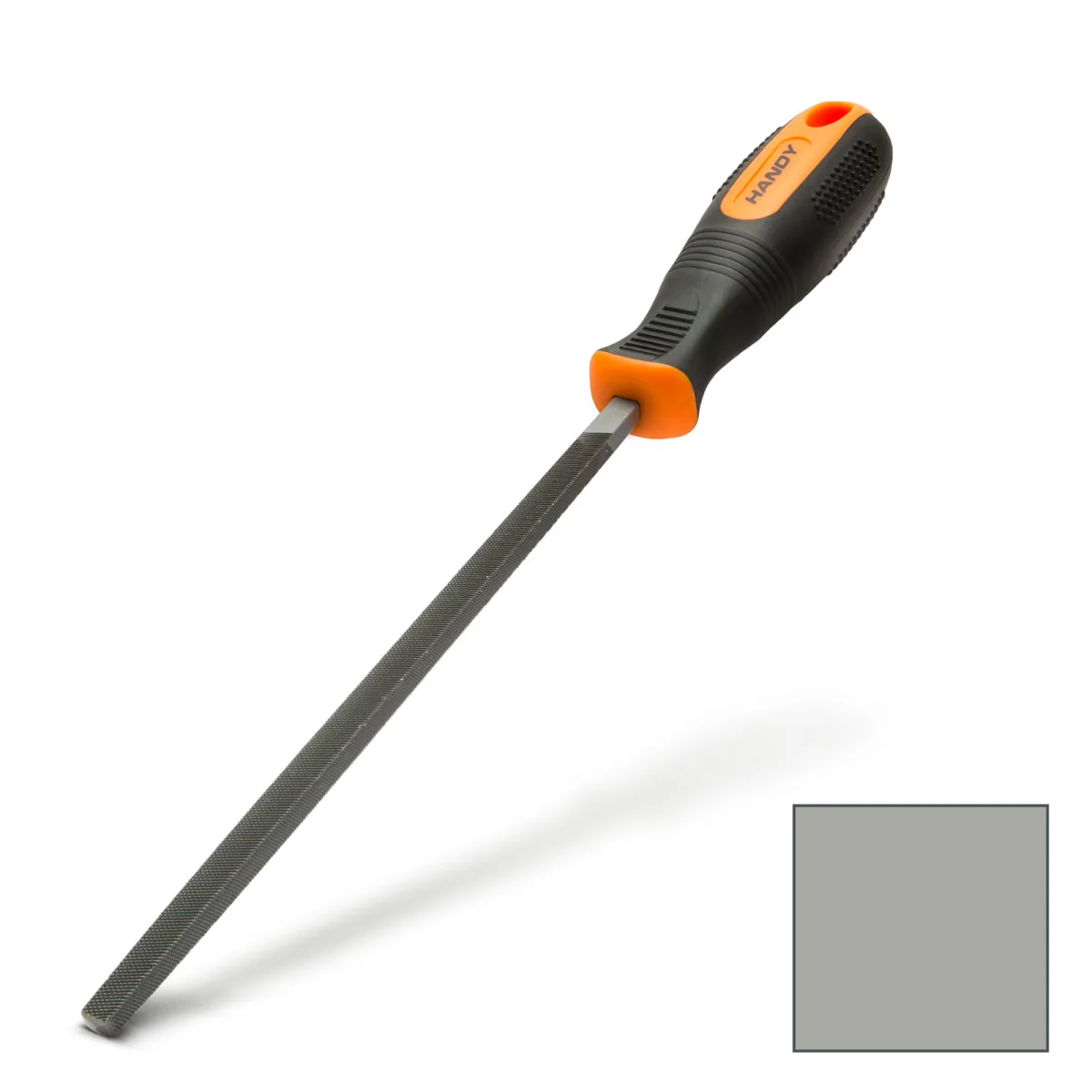 Pila patrata pentru metal, 200 mm cu maner ergonomic, taiere dubla, granulație medie