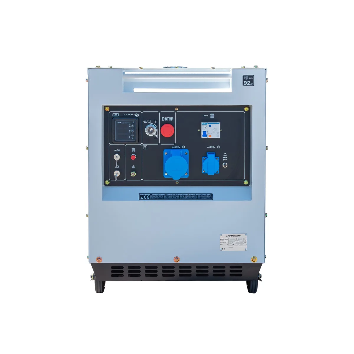Generator diesel monofazat ITC Power DG8500SE, 6,3 kW, insonorizat, pregatit ATS - imagine 4