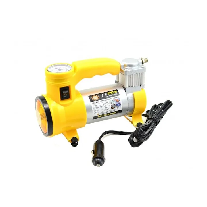 Compresor Auto Macvi® FOXMAG24, 12V, 150 PSI, 35L/min, Galben ,Putere si Eficienta pentru Vehicule Mari