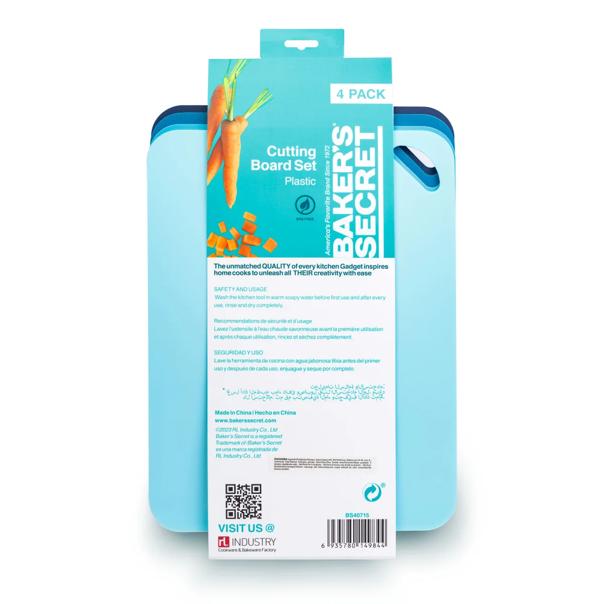 Set 4 tocatoare BPA-free, 38×29 cm, culori diferite, non-alunecare, usor de curatat