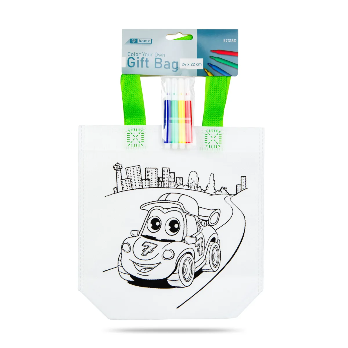 Geanta de colorat , 22 x 21 cm, PET, activitati copii, 2 modele - imagine 2