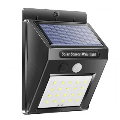 Lampa Solara Macvi® cu Senzor de Miscare, 30 LED-uri SMD, Rezistenta la Apa IP65, Moduri de Iluminare Continua, Economic si Senzor