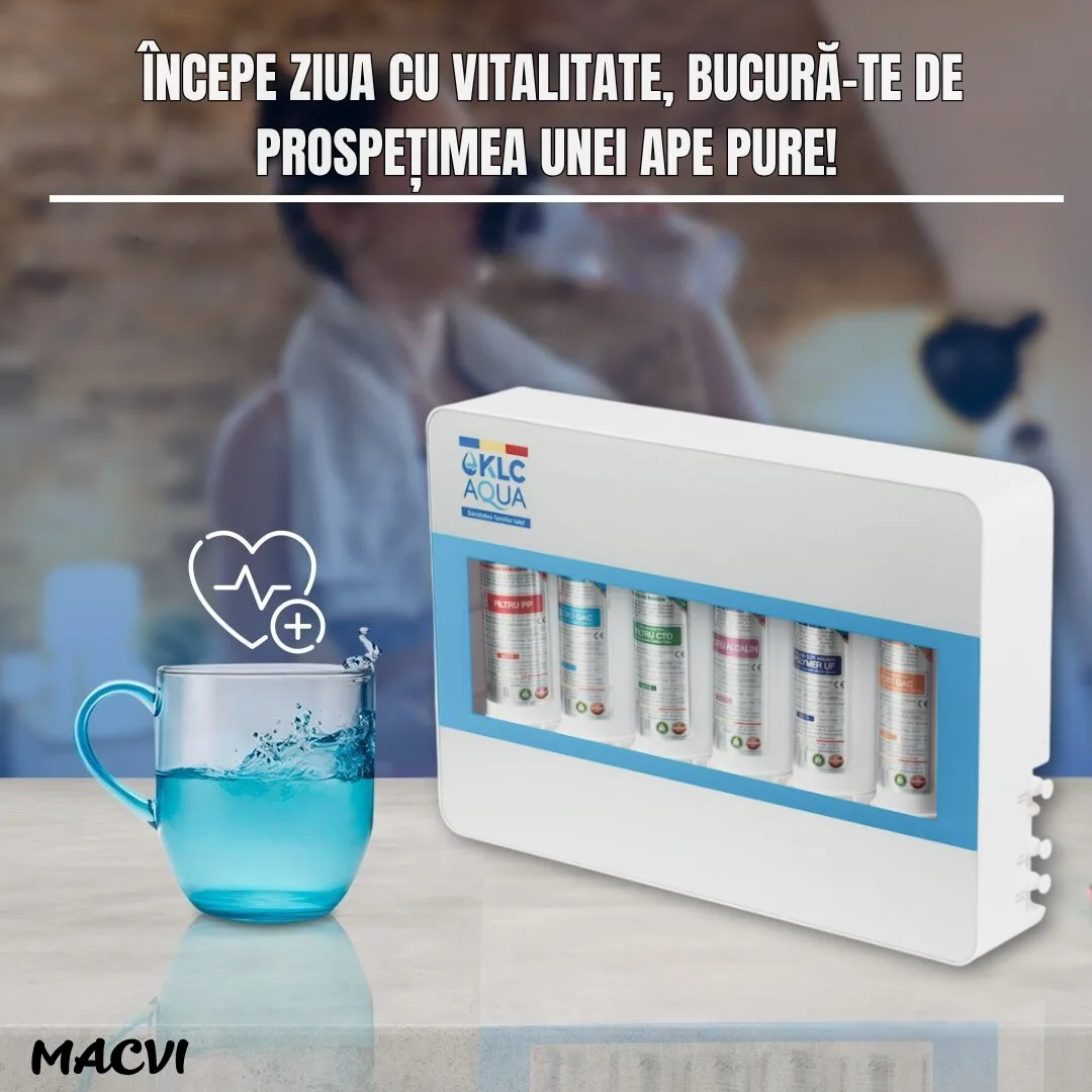 Filtru de apa No.1 Macvi®, statie de ultrafiltrare cu 6 trepte, alcalinizare 0.01 microni, capacitate 8000L, debit 2.5 l/min, montaj chiuveta - imagine 3