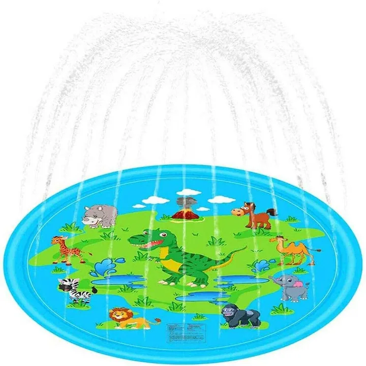 Piscina cu stropitoare, MACVI SummerFun X2, 170 cm, Albastru, pentru copii