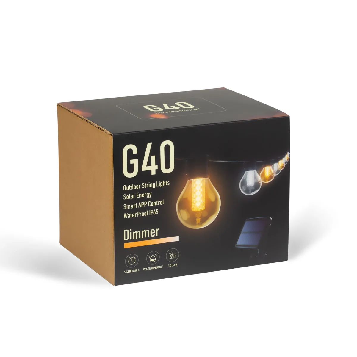 Sir luminos solar inteligent 15 LED, 7.5 m, Bluetooth, lumina reglabila, exterior IP65 - imagine 6