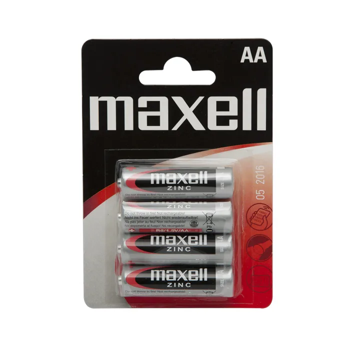 Baterii AA R6 1.5V zinc, blister 4 buc, rezistente scurgeri, pentru telecomanda / jucarii