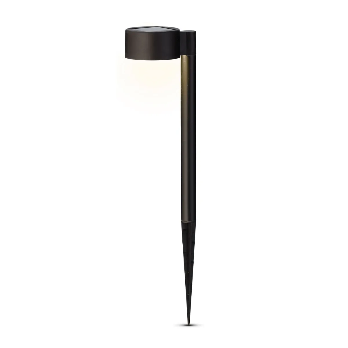 Lampa solara LED gradina cu tarus, 31.5 cm, iluminat exterior, aprindere automata, lumina alba rece - imagine 2