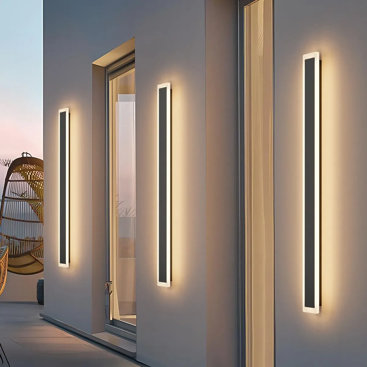 Aplica de perete LED Rovo 2835-120, Exterior Interior, 120CM, 36W, Lumina calda, IP65 - imagine 2