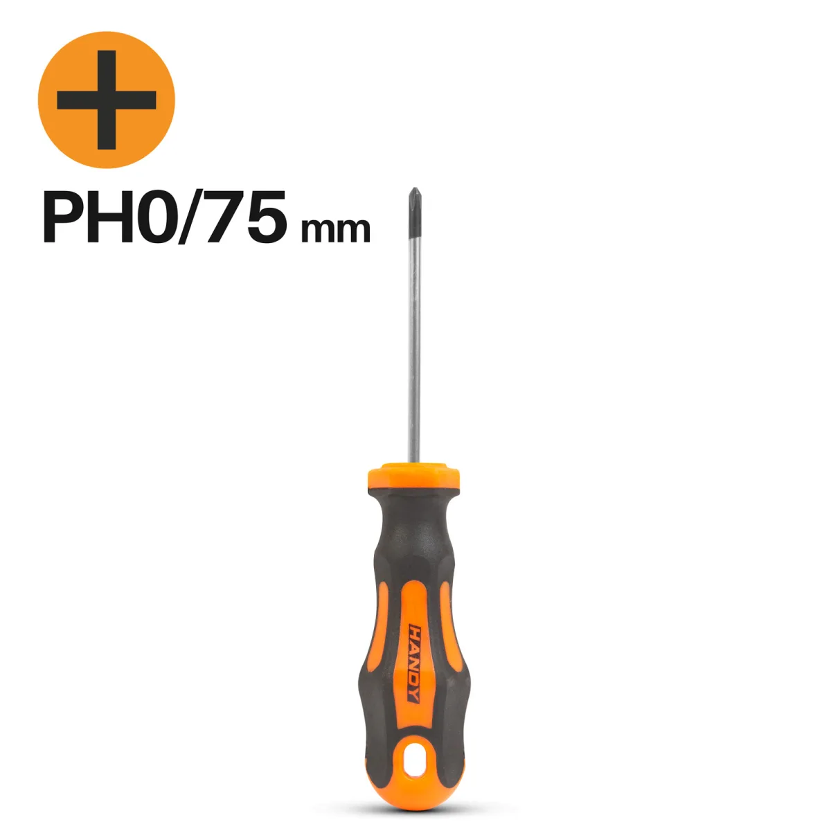 Surubelnita Phillips PH0, Lama Crom Vanadiu 75 mm, Maner Ergonomic Antiderapant