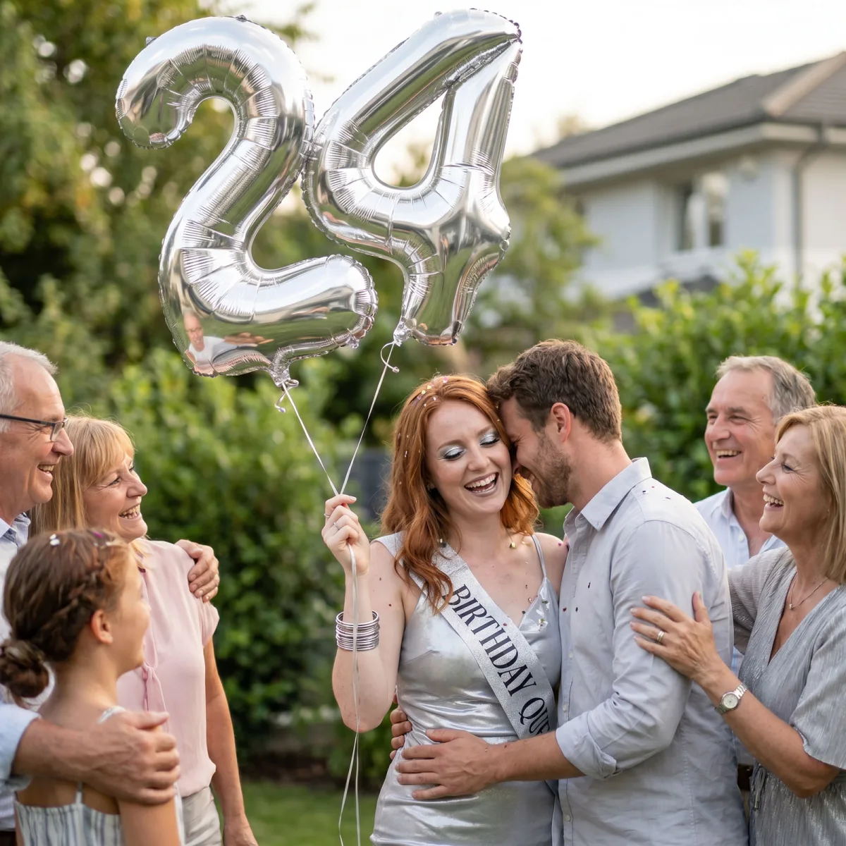 Balon folie cifra 5 argintiu, 40 inch, 78 x 50 cm, umflare cu aer sau heliu - imagine 3