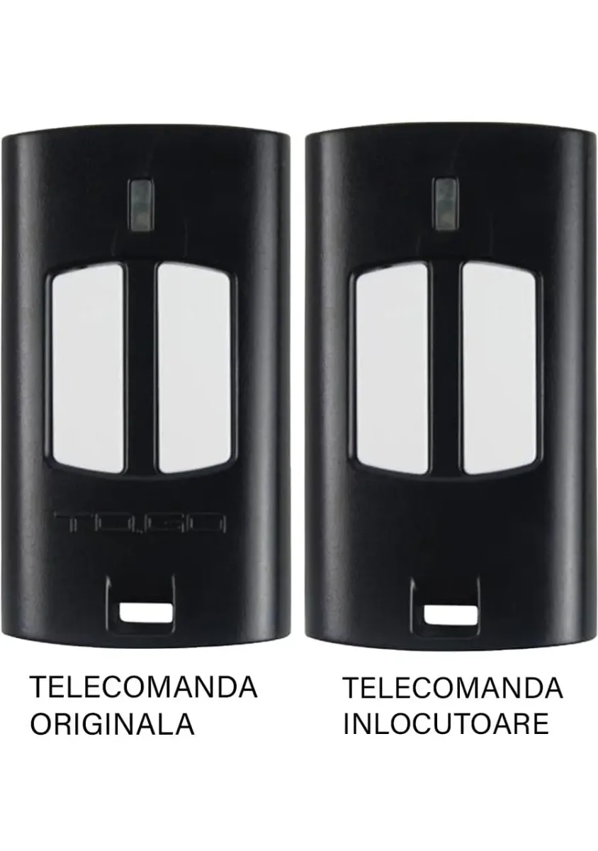 Telecomanda inlocuitoare poarta garajbutoane cod saritor frecventa 433.92MHz Beninca TO.GO2WV compatibila cu originalul (801)