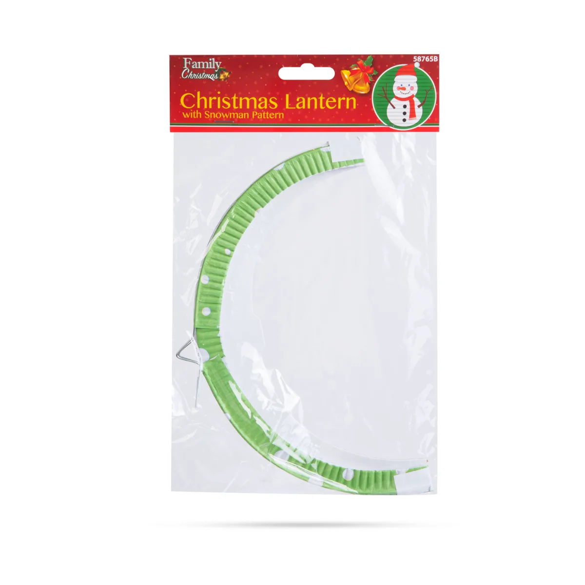 Felinar decorativ Craciun, 25 cm, model Om de zapada - imagine 4