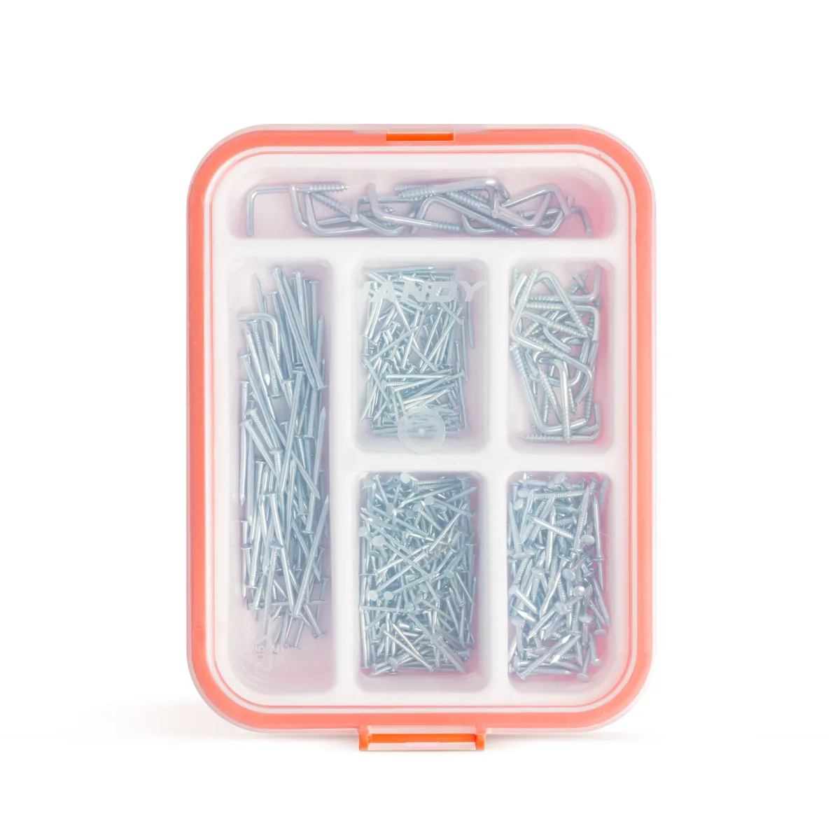 Set Cuie si Carlige pentru Fixare si Agatare, 475 piese, cu Cutie Organizatoare - imagine 2