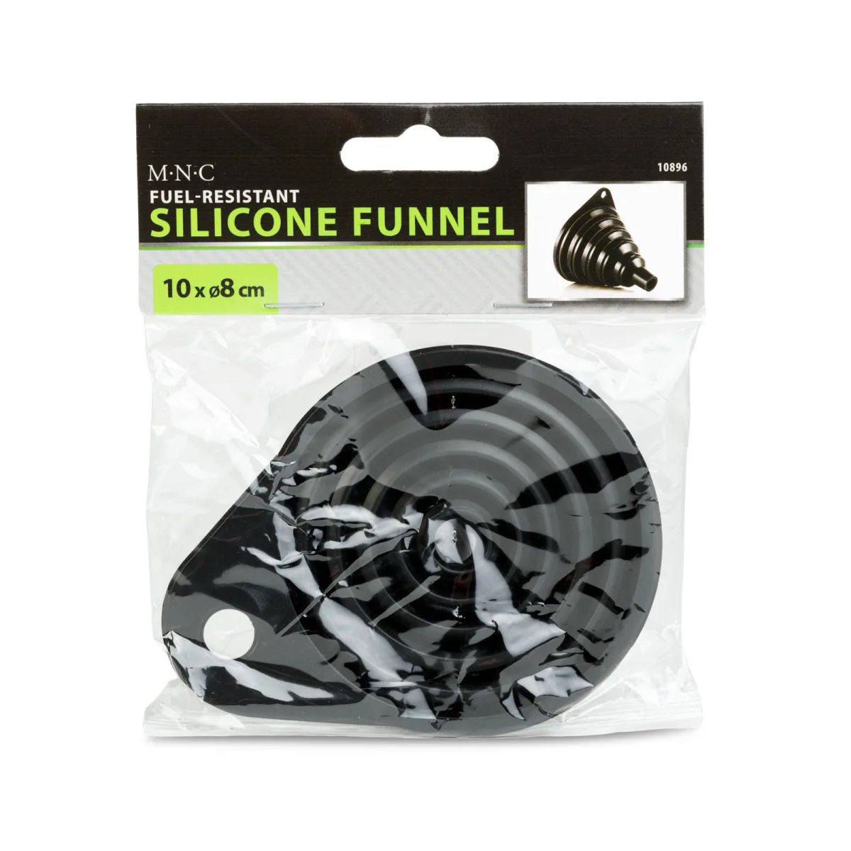 Palnie pliabila din silicon rezistenta la combustibil, 10 x 8 cm, neagra - imagine 4