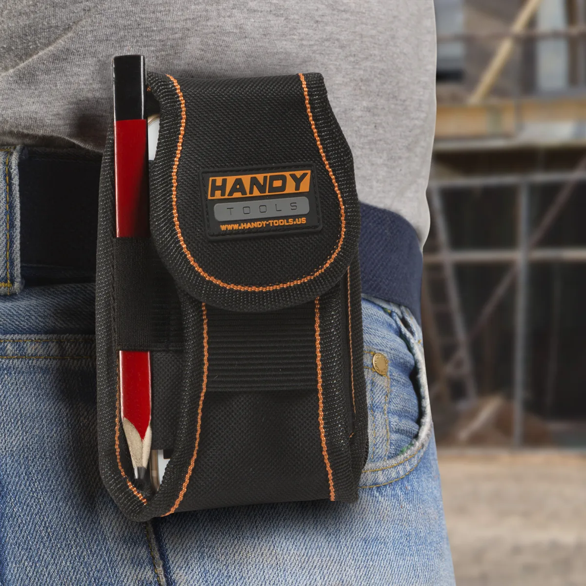 Husa Telefon pentru Centura din Poliester cu Inchidere Velcro, Protectie Telefon pana la 5.5"