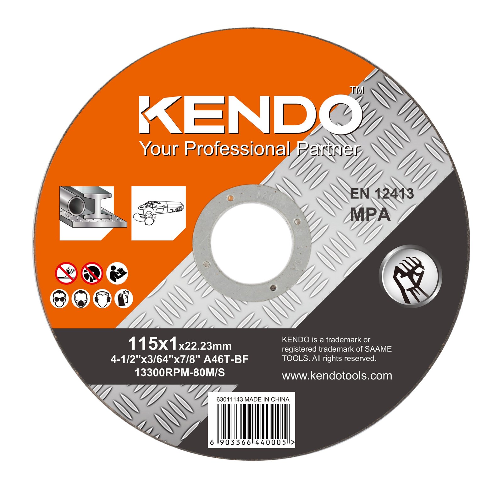 Disc de taiere pentru otel si metal cu un diametru de 115 mm si o grosime de 1 mm