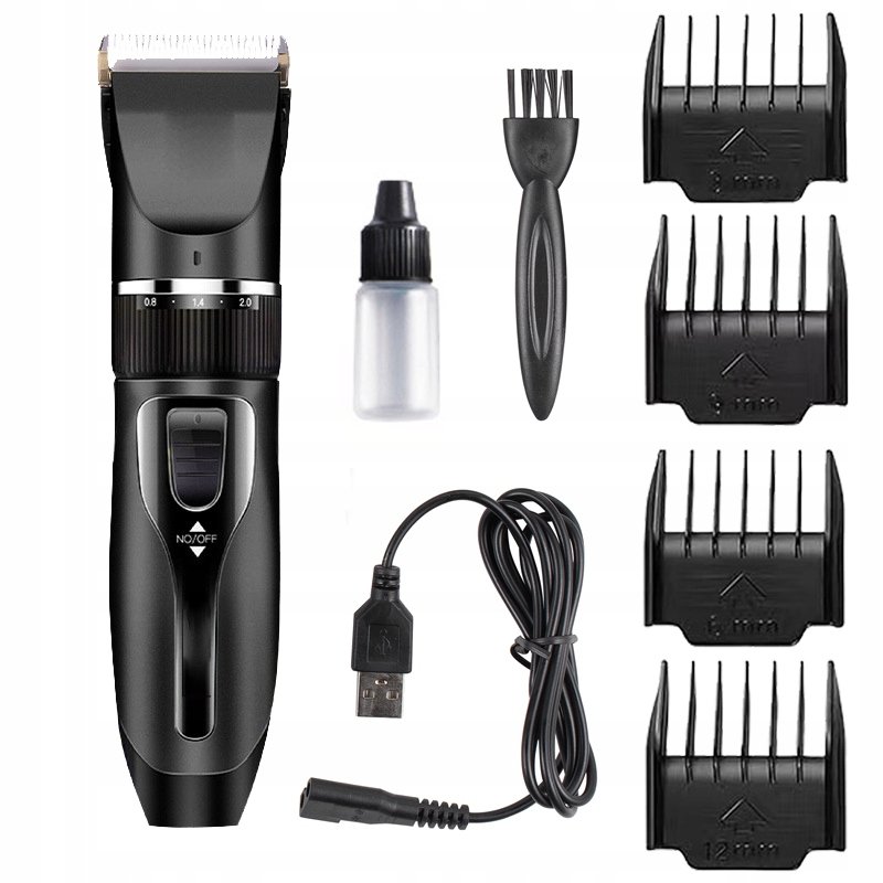 Aparat de tuns profesional pentru cani cu acumulator, lama titan + ceramica, incarcare USB, culoare Neagra, model AVX-WT-BLACK-T10 4 Aparat de tuns profesional pentru cani cu acumulator, lama titan + ceramica, incarcare USB, culoare Neagra, model AVX-WT-BLACK-T10 - imagine 4