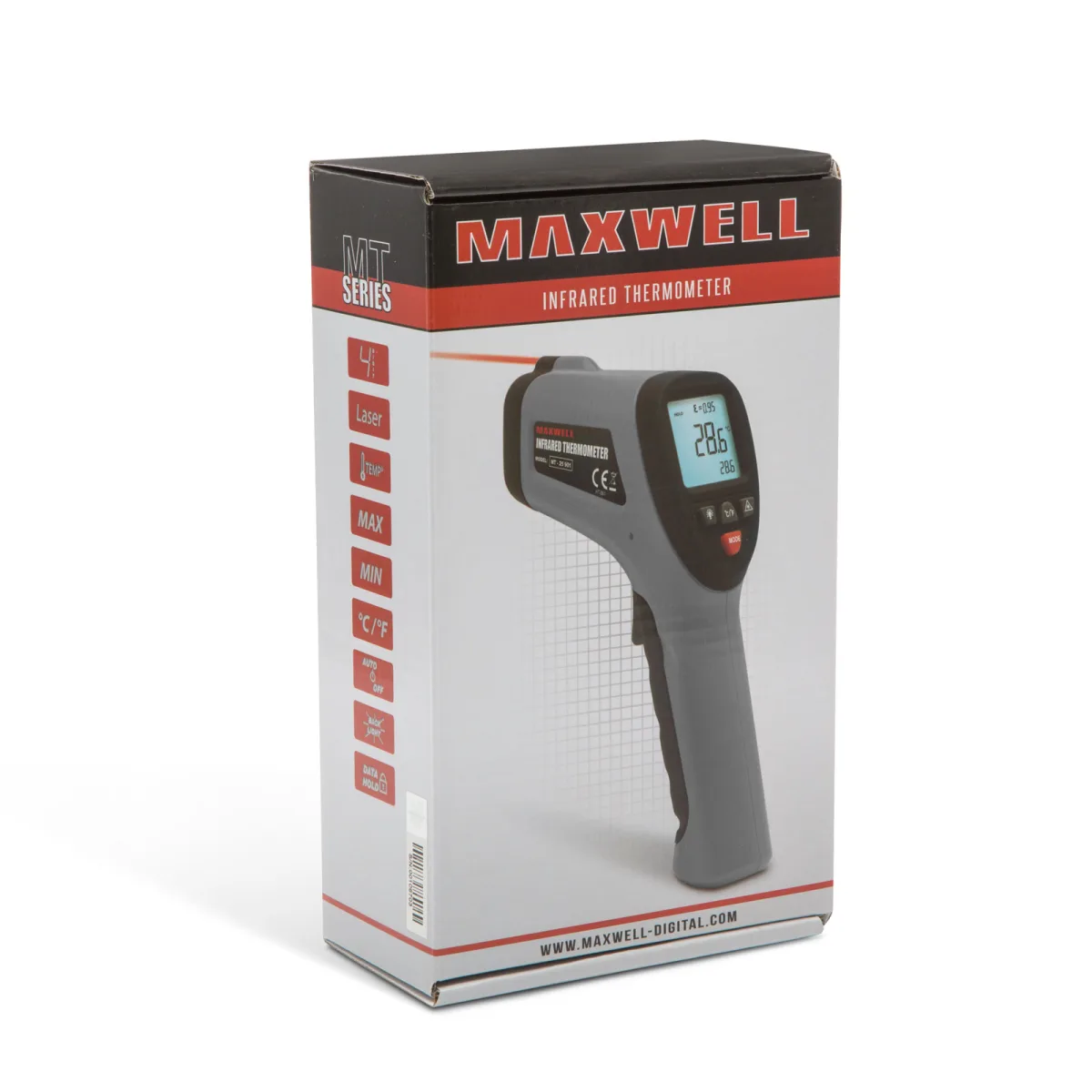 Termometru digital infrarosu profesional cu sonda K, -50 850C IR, -64 1400C, laser, LCD - imagine 4