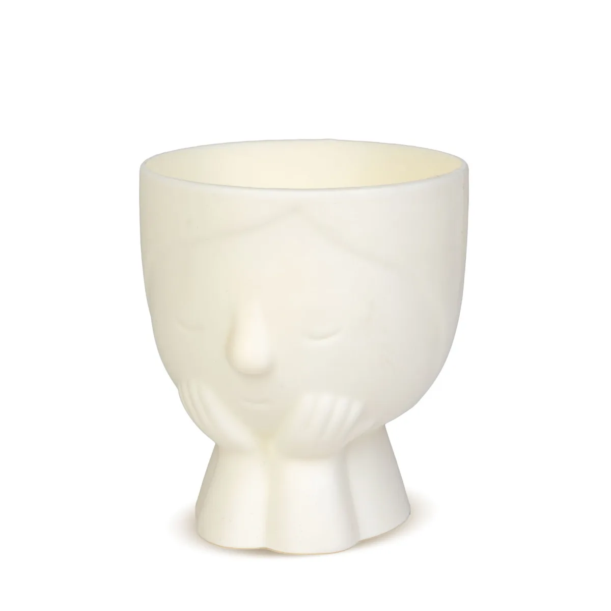 Ghiveci decorativ fata 10 cm, 5 culori pastel, pentru plante sau depozitare, decor interior - imagine 6