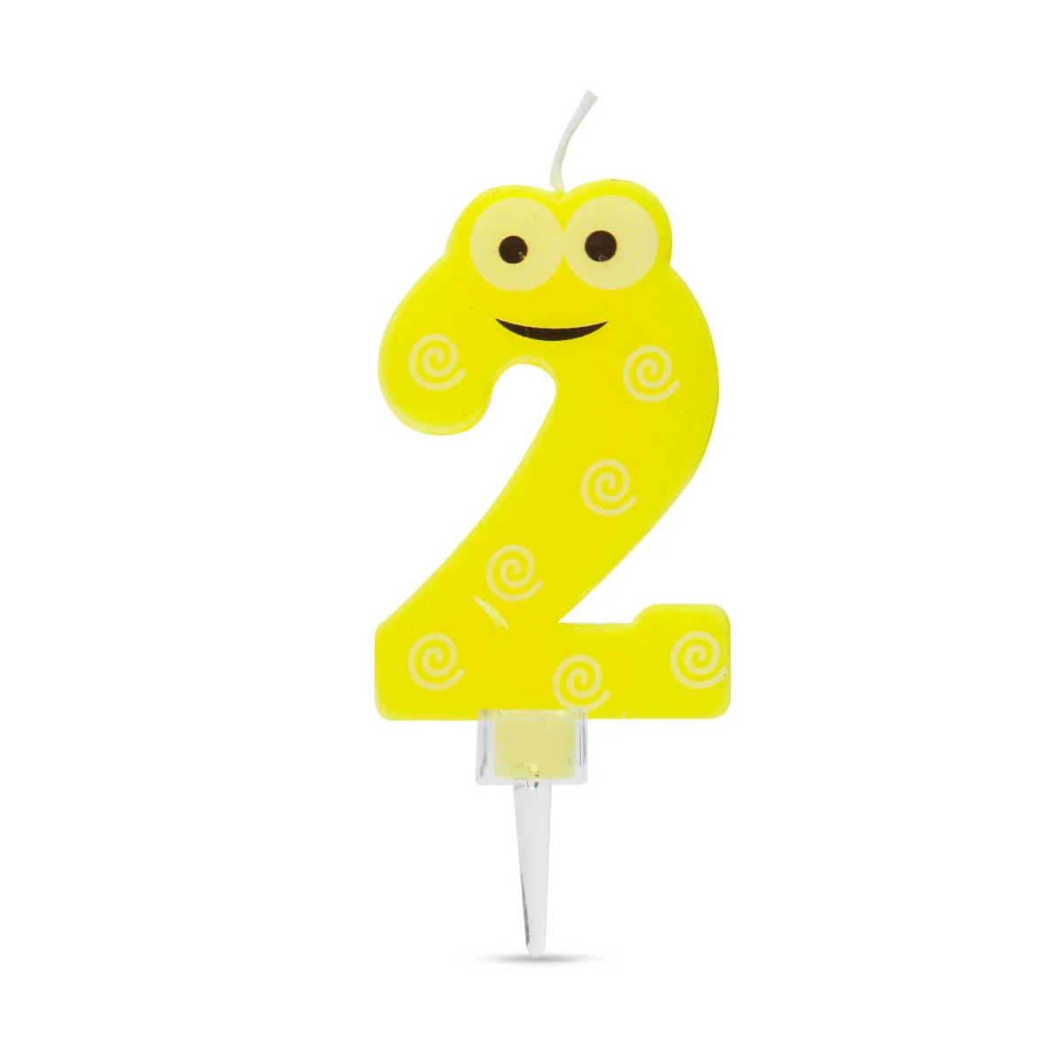 Lumanare tort, dimensiune 7x4 cm, numar 2, pentru decor, petrecere