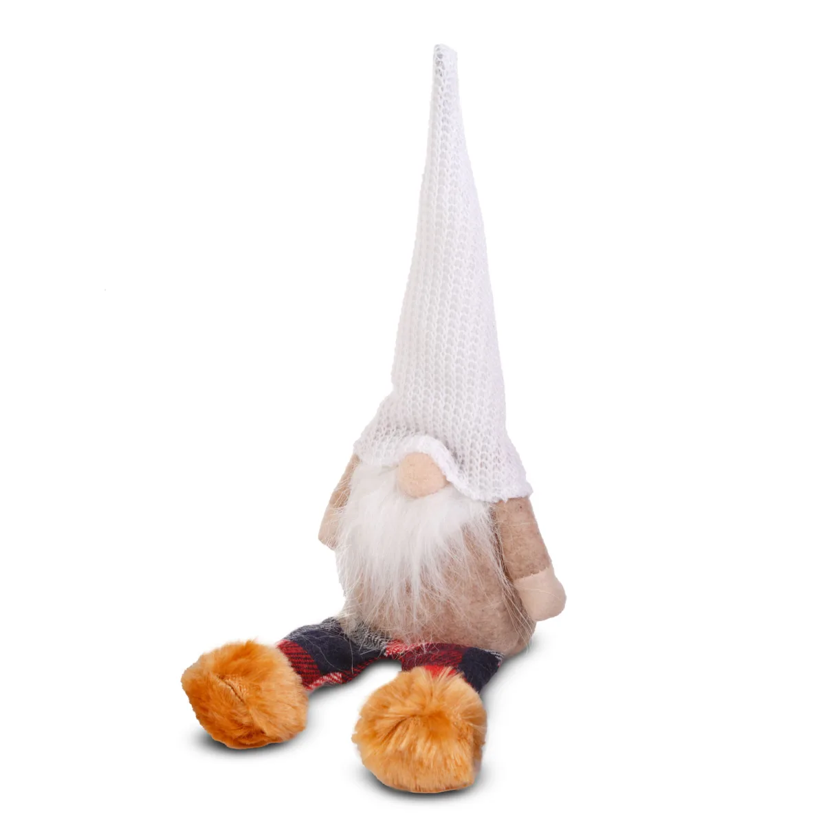 Decoratiune Craciun elf scandinav cu picioare 30 cm, figurina textila, 3 modele decor casa - imagine 3