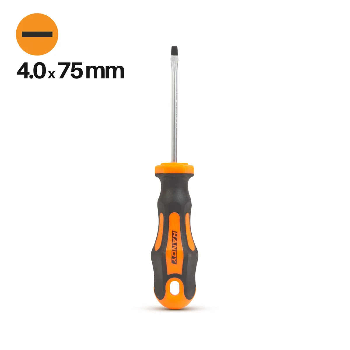 Surubelnita Dreapta 4 mm, Lama Crom Vanadiu 75 mm, Maner Ergonomic Antiderapant - imagine 3