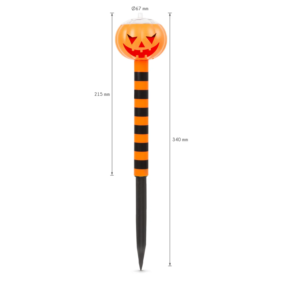 Lampa solara LED dovleac Halloween, lampa decorativa gradina cu LED - imagine 4