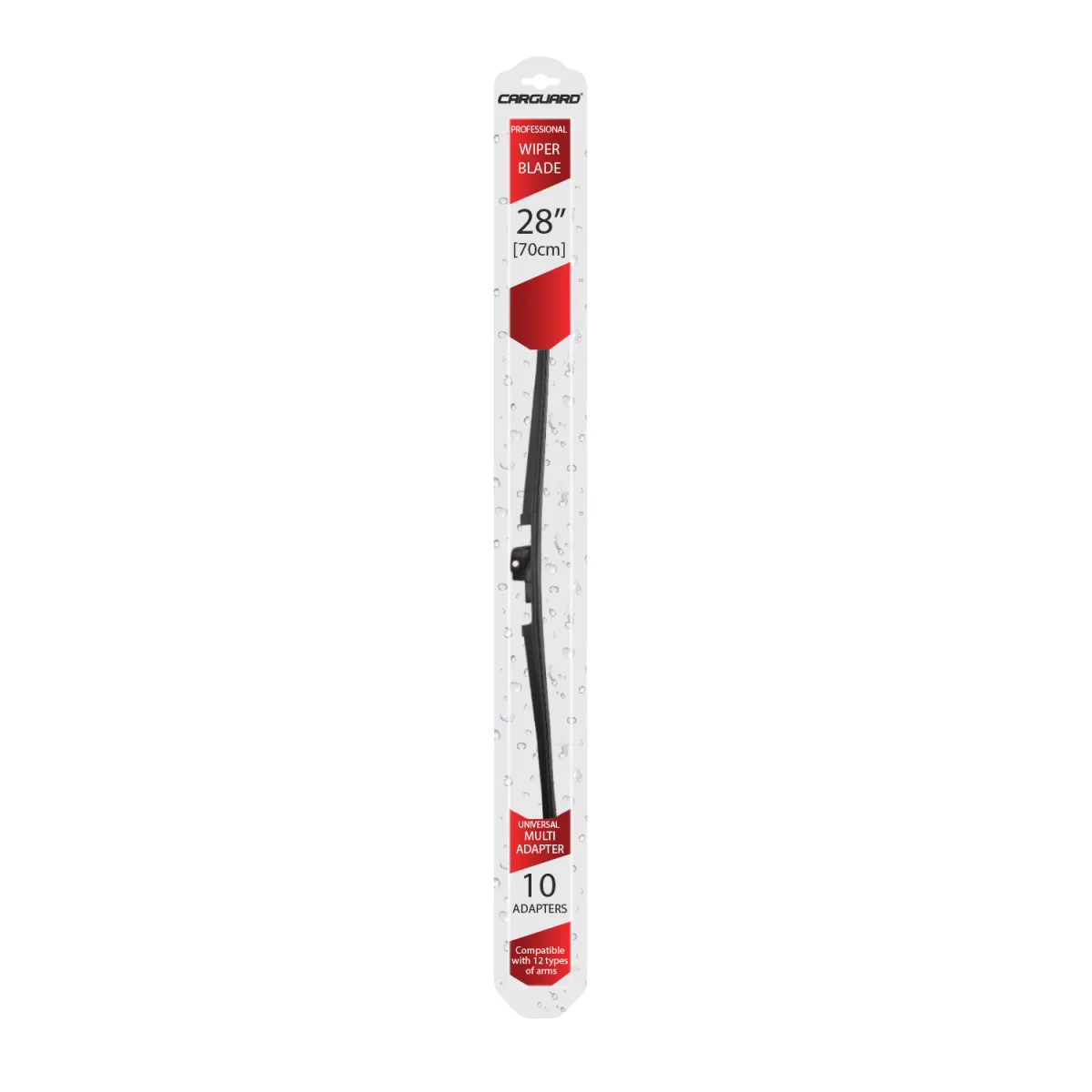 Stergator parbriz 28 inch, 70 cm, universal, 10 adaptoare, lama cauciuc, rezistent intemperii, montaj usor - imagine 4