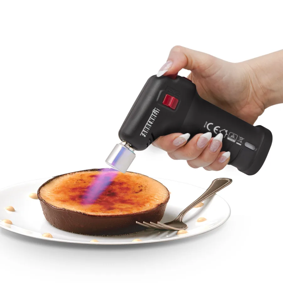 Letcon pe gaz portabil, arzator flambare, 1300C, reglaj flacara, aprindere piezo, reincarcabil