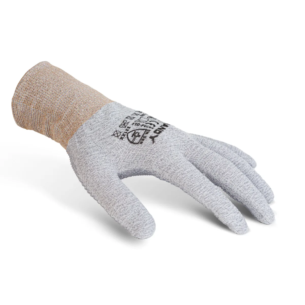 Manusi de protectie antiderapante din poliester si spandex, marimea L, respirabile
