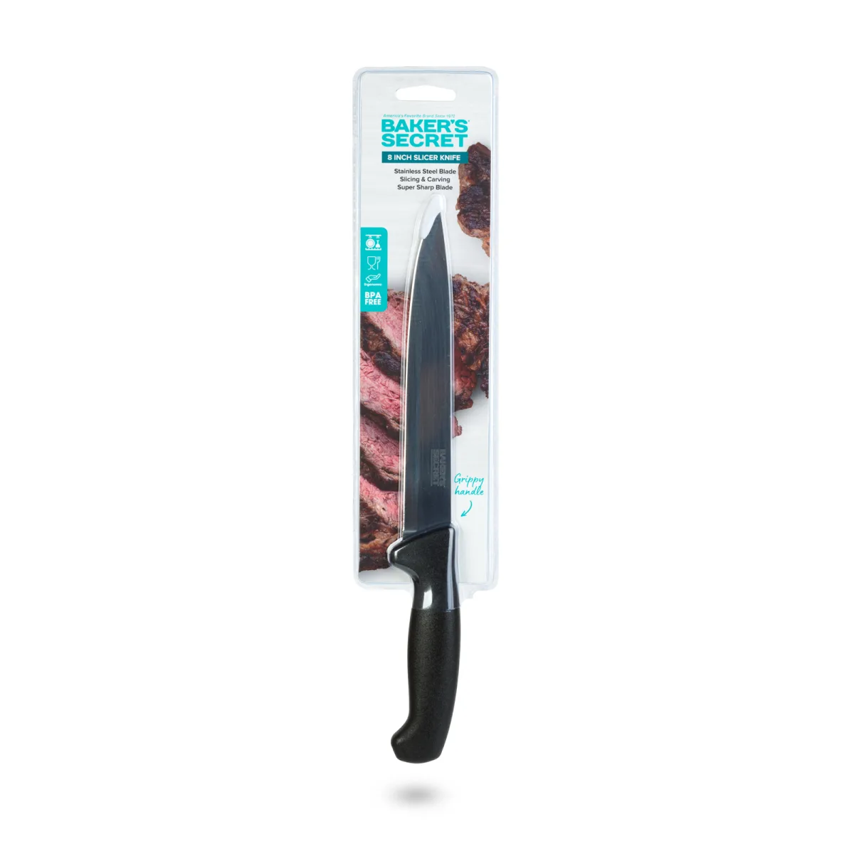 Cutit bucatarie feliere Baker's Secret 8 inch inox, lama ascutita pentru carne legume si fructe - imagine 3