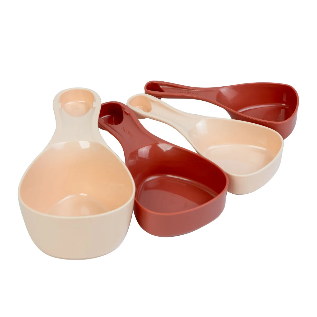 Set 4 linguri masurare, 60/ 85/ 125/ 250 ml, plastic, pentru gatit si copt, compacte, reutilizabile - imagine 3