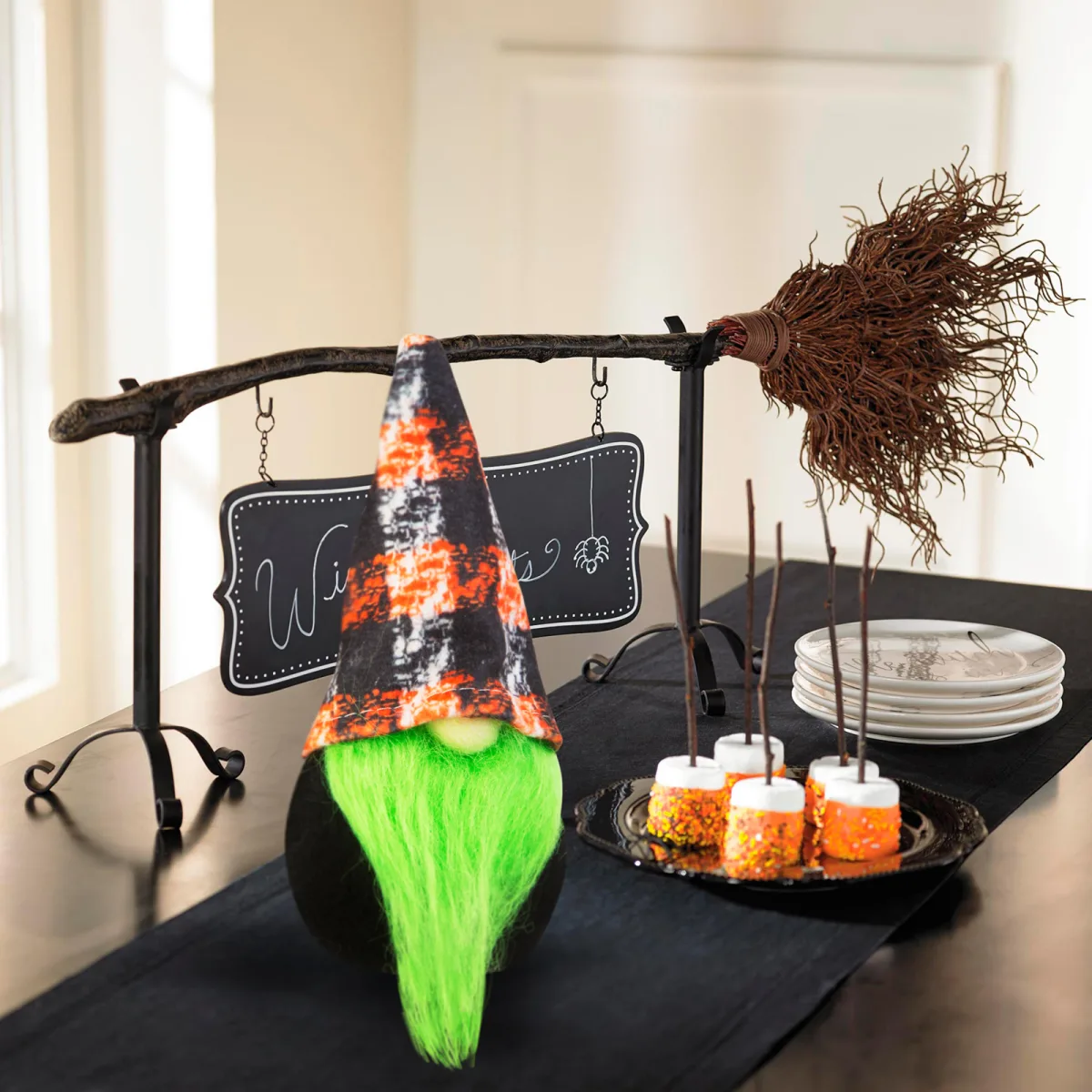 Spiridus Halloween scandinav, 16 cm - imagine 2