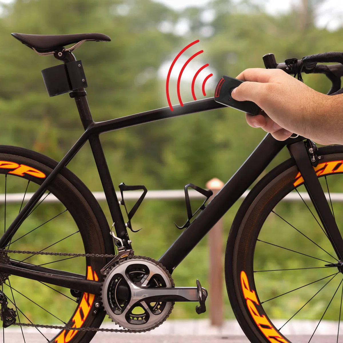 Alarma bicicleta cu telecomanda 110dB, antifurt, senzor miscare, sirena puternica - imagine 3