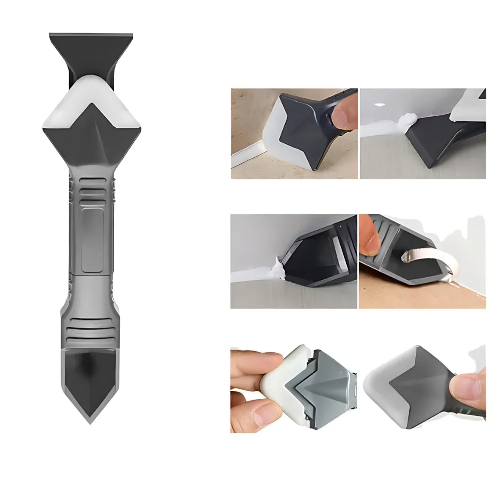 Racleta multifunctionala MACVI, plastic, negru, 19x4.5cm - imagine 5