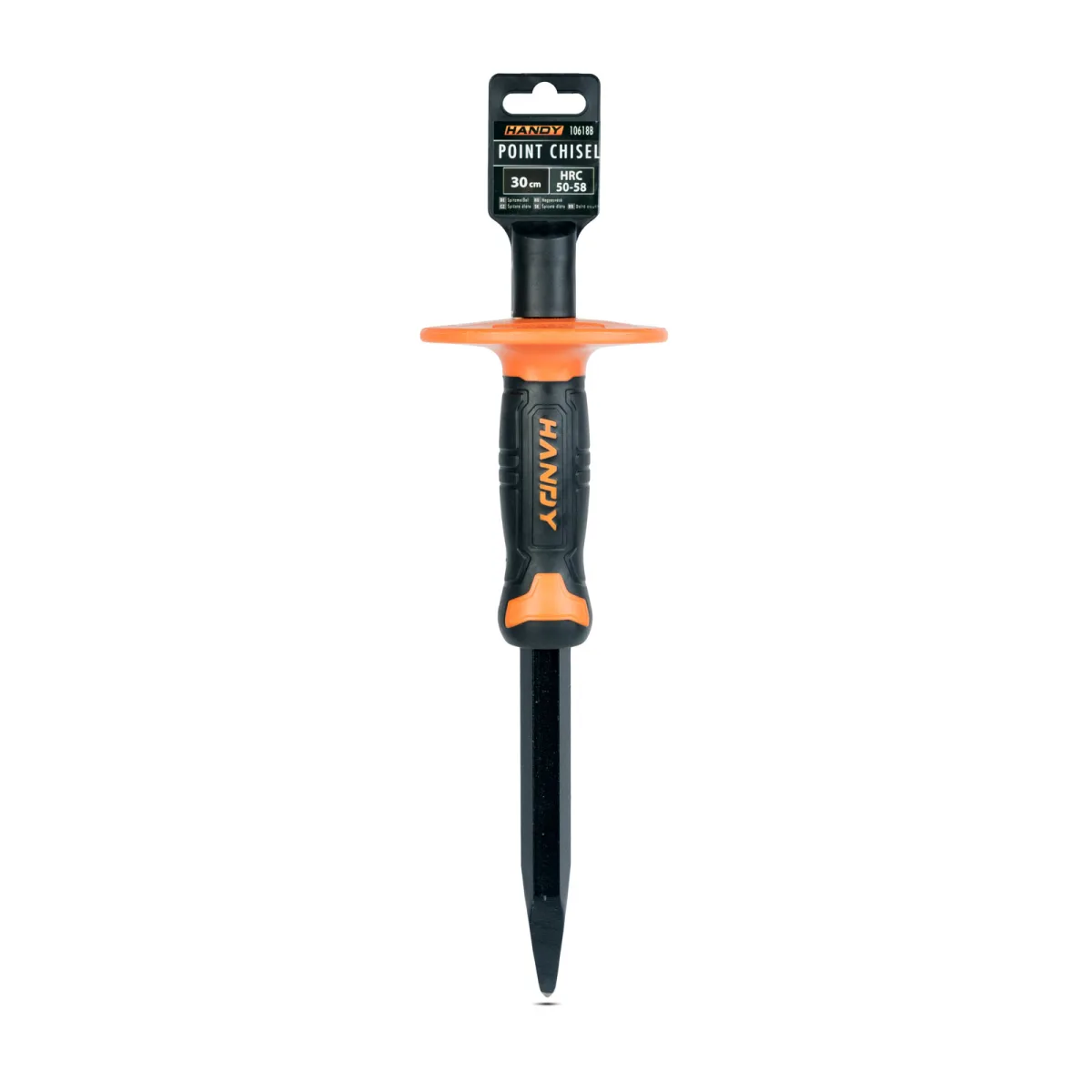 Dalta de munte, 300 mm pentru zidarie cu maner ergonomic si scut, protectie otel aliat - imagine 3