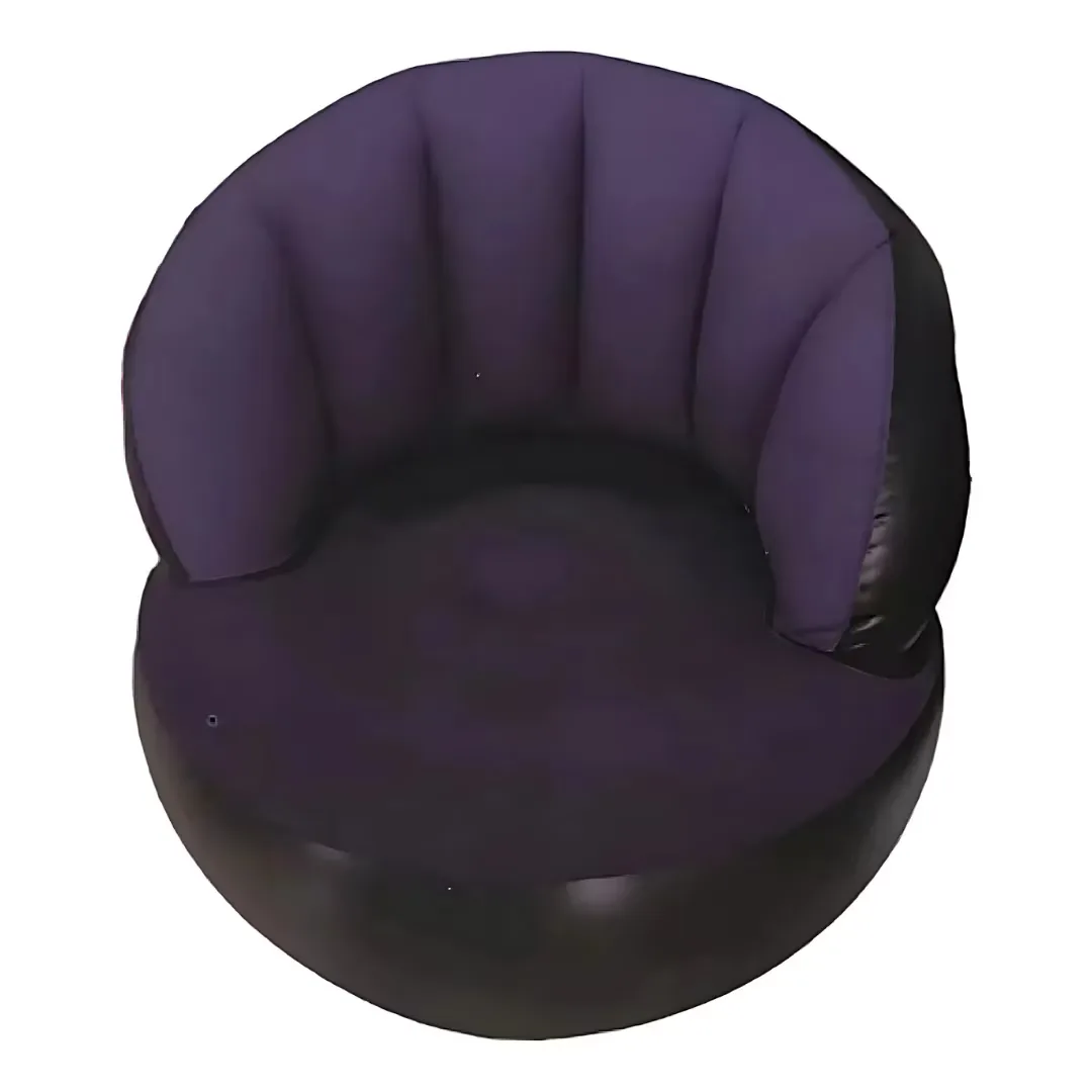 Scaun gonflabil confortabil cu pompa inclusa, design modern, dimensiuni 85x70 cm, ideal pentru interior si exterior, Mov