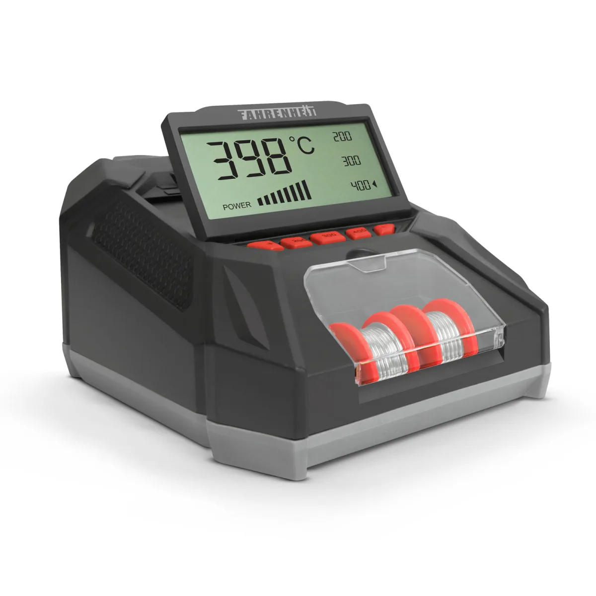 Statie lipit digitala 48W 230V, LCD, reglaj 200-450C, set complet cu varf, cositor, burete - imagine 4