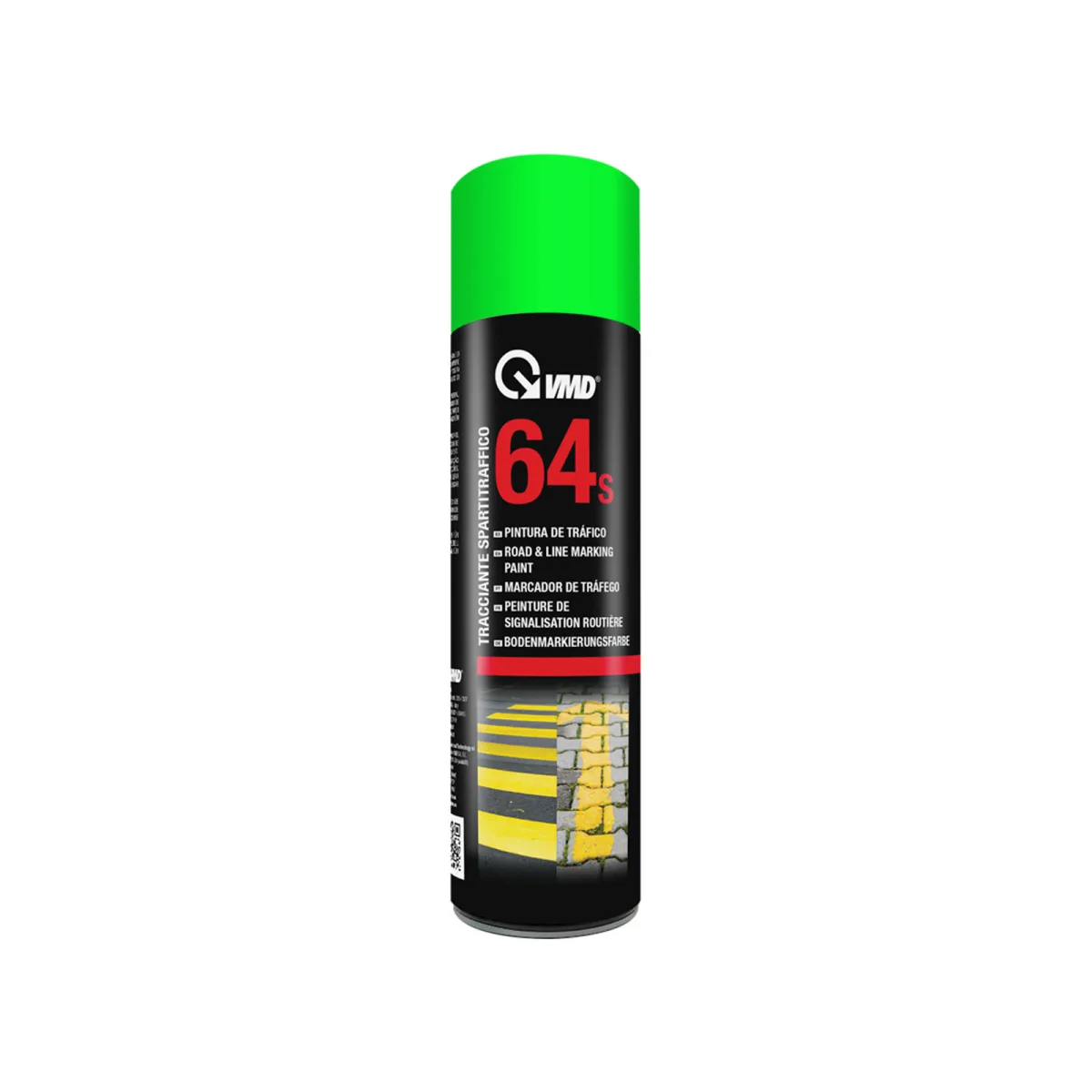 Vopsea spray pentru marcare, verde, 500 ml, rezistenta UV si la uzura, pentru asfalt/beton/metal/lemn