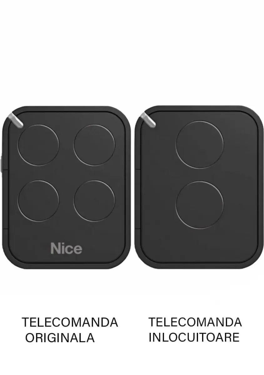 Telecomanda inlocuitoare poarta garaj de doua canale cod saritor 433.92MHz Nice FloR-E compatibila cu originalul (466)