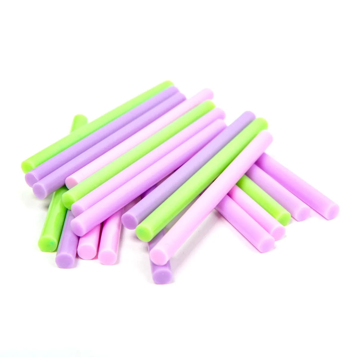 Baton lipici pistol silicon 7 x 100 mm, rezerve lipici cald multicolor, set 20 buc pentru pistol lipit