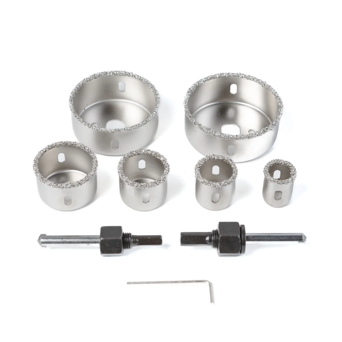 Set 6 carote pentru lemn gips carton si metal, 22-73 mm, carbura, adancime 25 mm