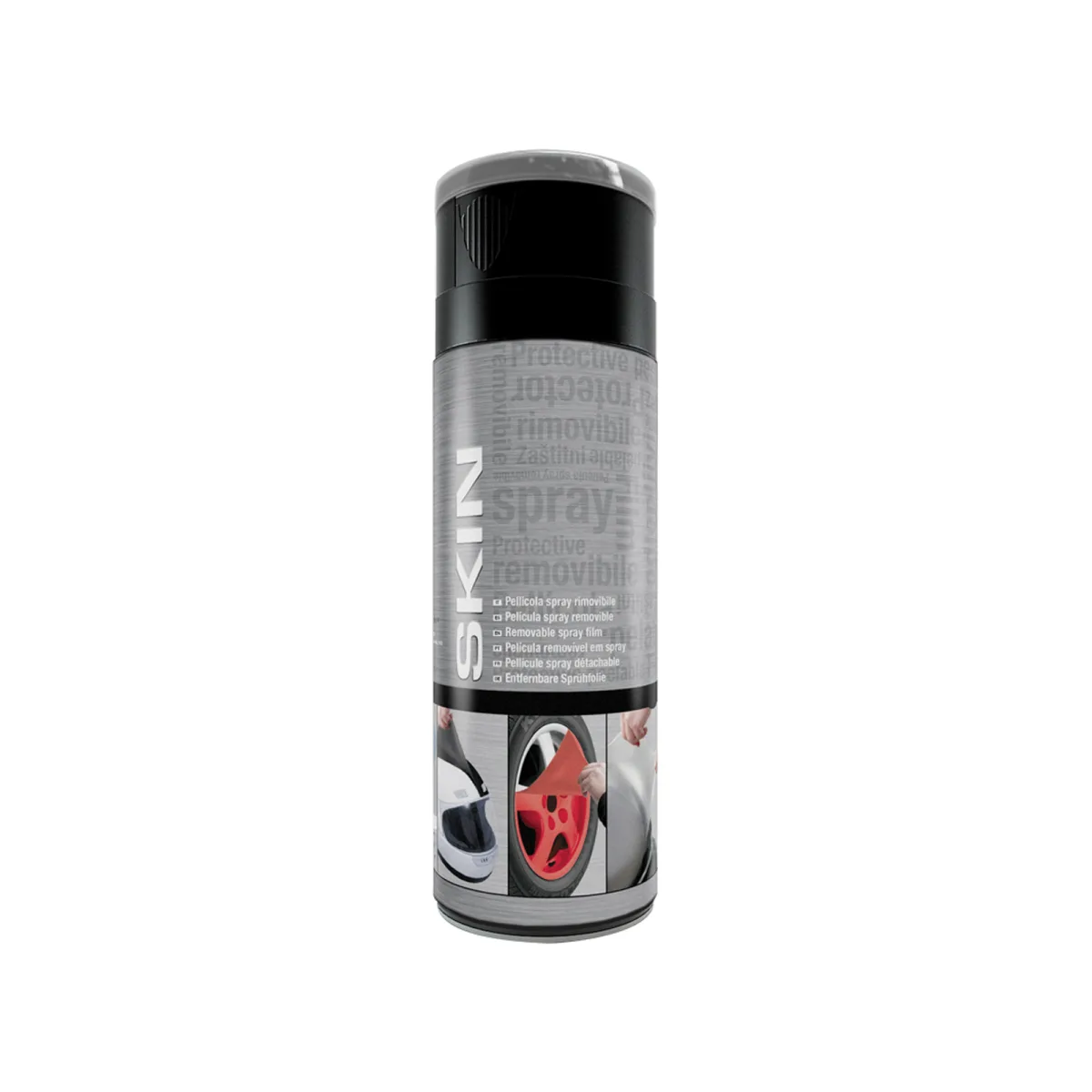Spray cauciuc lichid negru mat 400 ml, vopsea jante auto, strat flexibil protectie