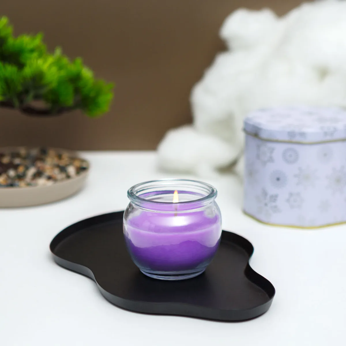 Lumanare parfumata, aroma lavanda, 70 g