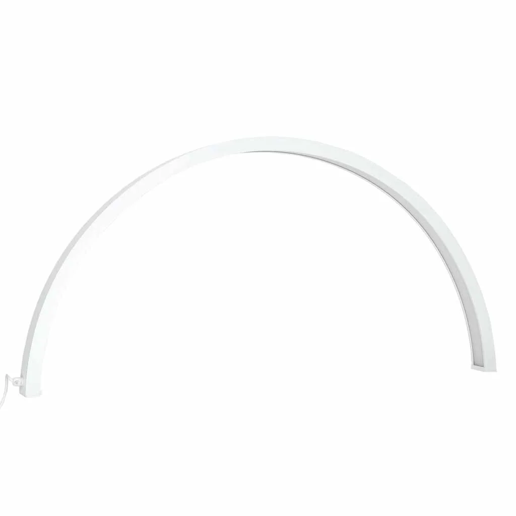 Lampa de birou pentru cosmetica sau manichiura, cu LED-uri, fara umbre, design curbat, culoare Alba, pentru saloane sau uz personal - imagine 6